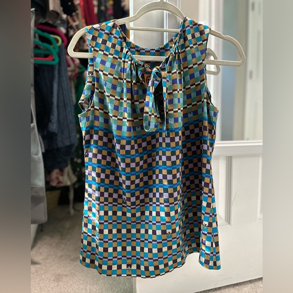 Tory Burch Tops - Tory Burch Silk Sleeveless Blouse